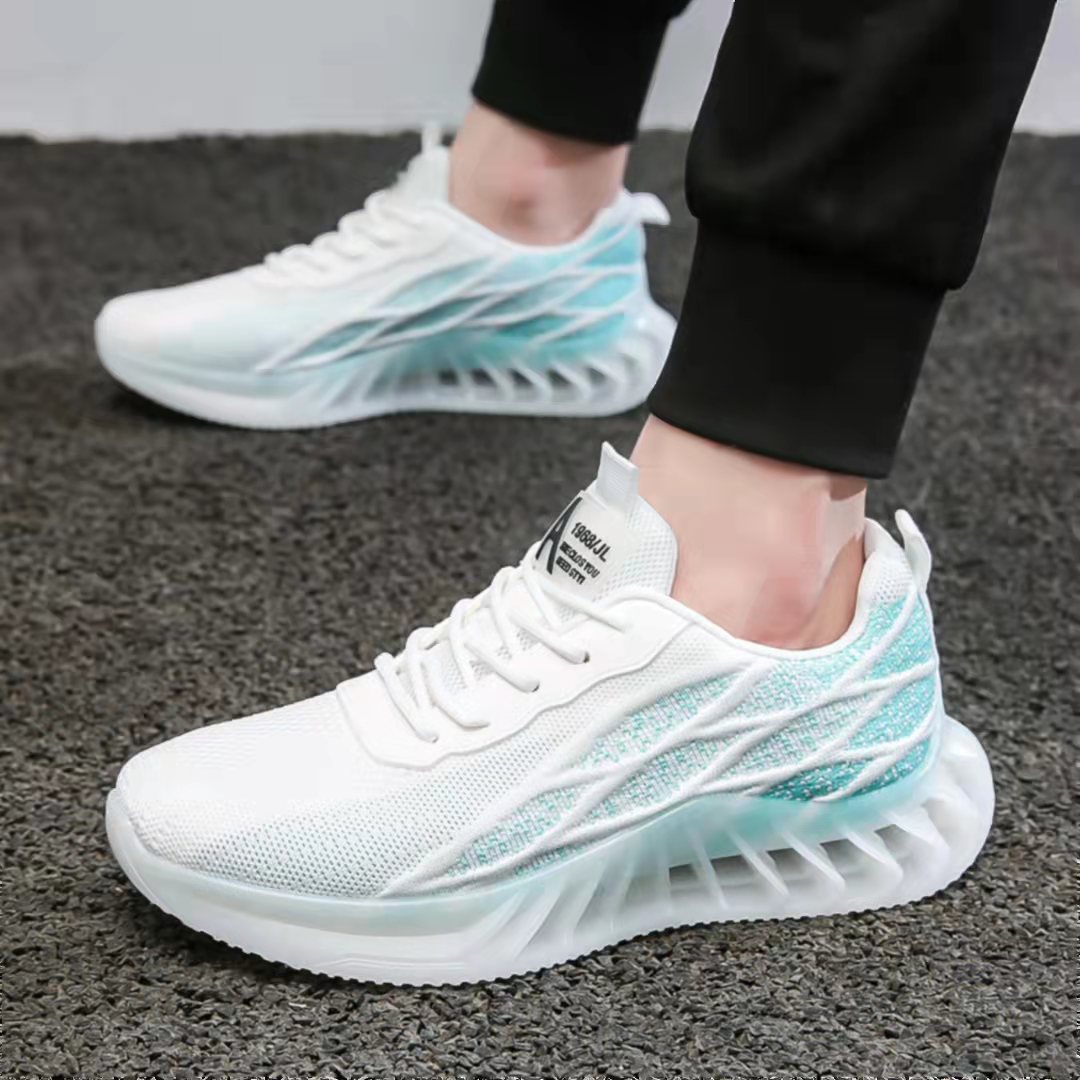 囸牌男款飞织休闲运动鞋