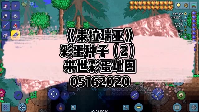 想要双环境地形，可以试试这个彩蛋种子，还有月总的腿哟 #泰拉瑞亚 #游戏 #彩蛋